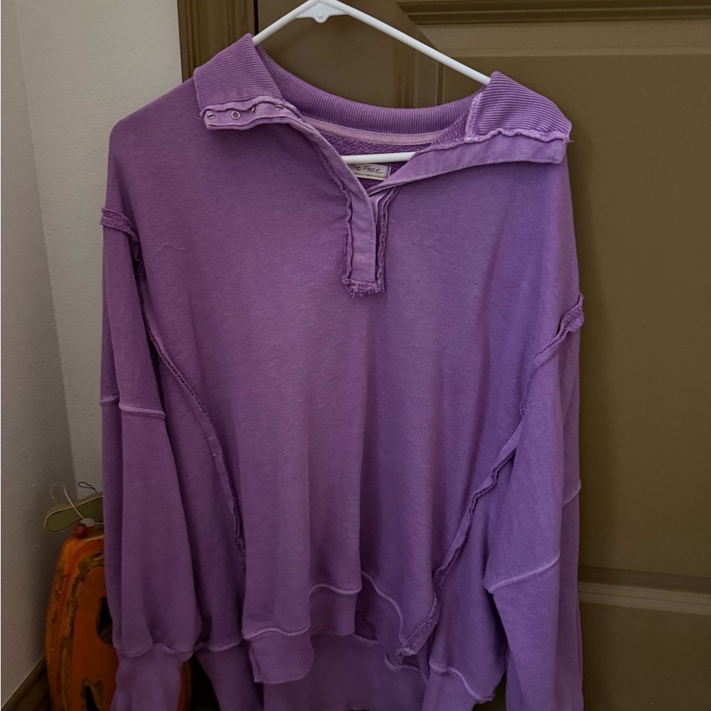 We The Free Lavender Knit Top
